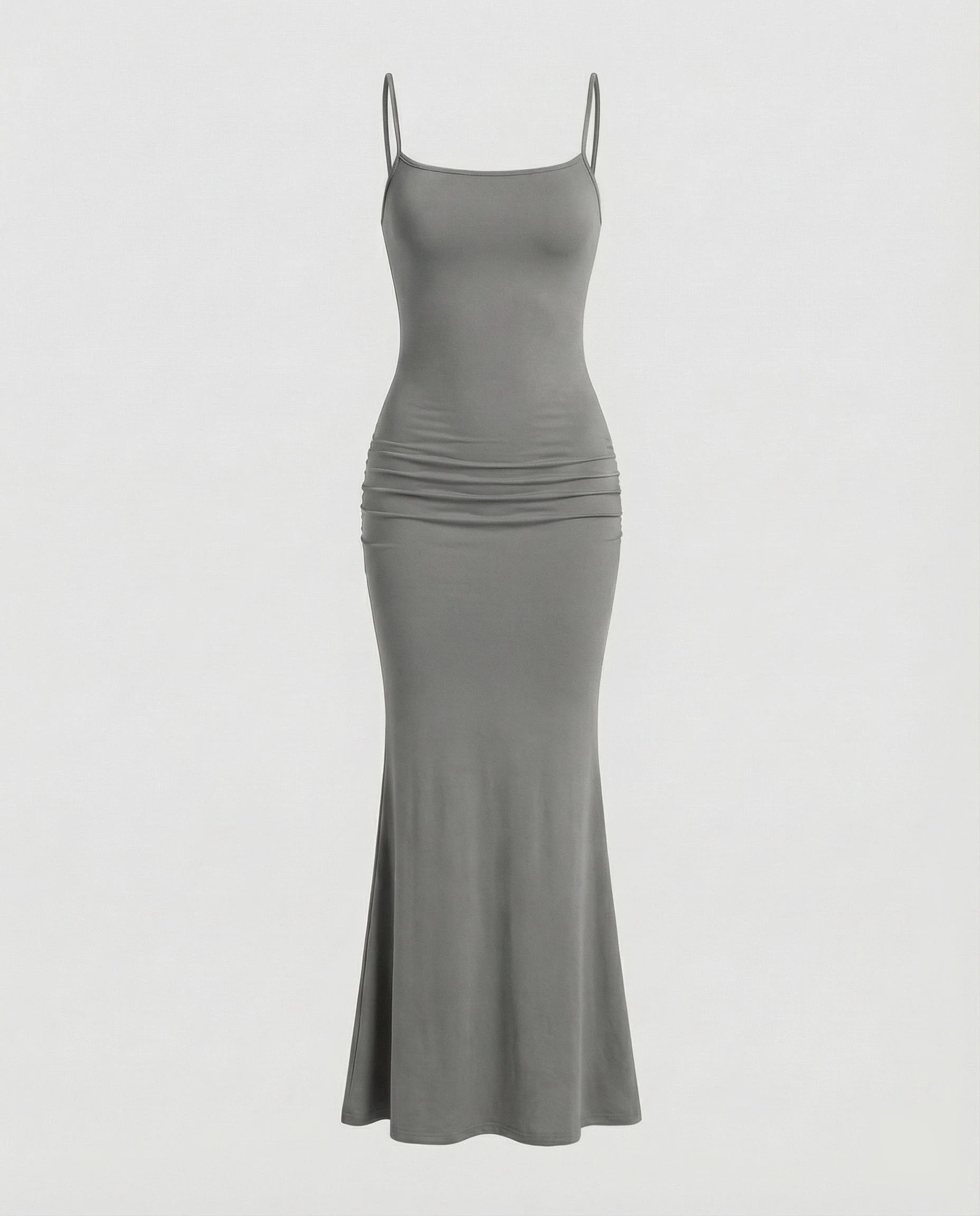 Damen Maxikleid mit eckigem Ausschnitt und Trompetensaum - Image 10