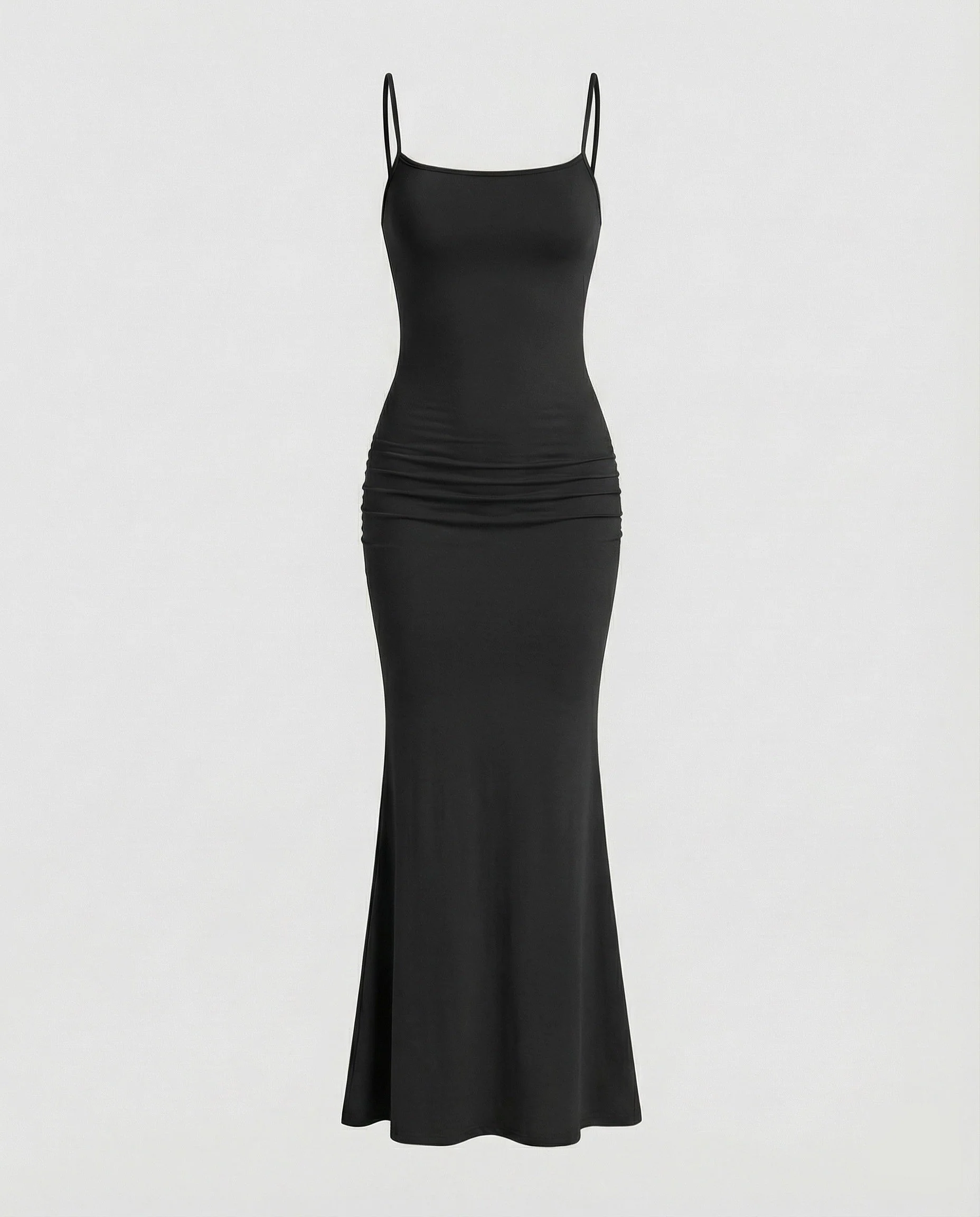 Damen Maxikleid mit eckigem Ausschnitt und Trompetensaum - Image 13