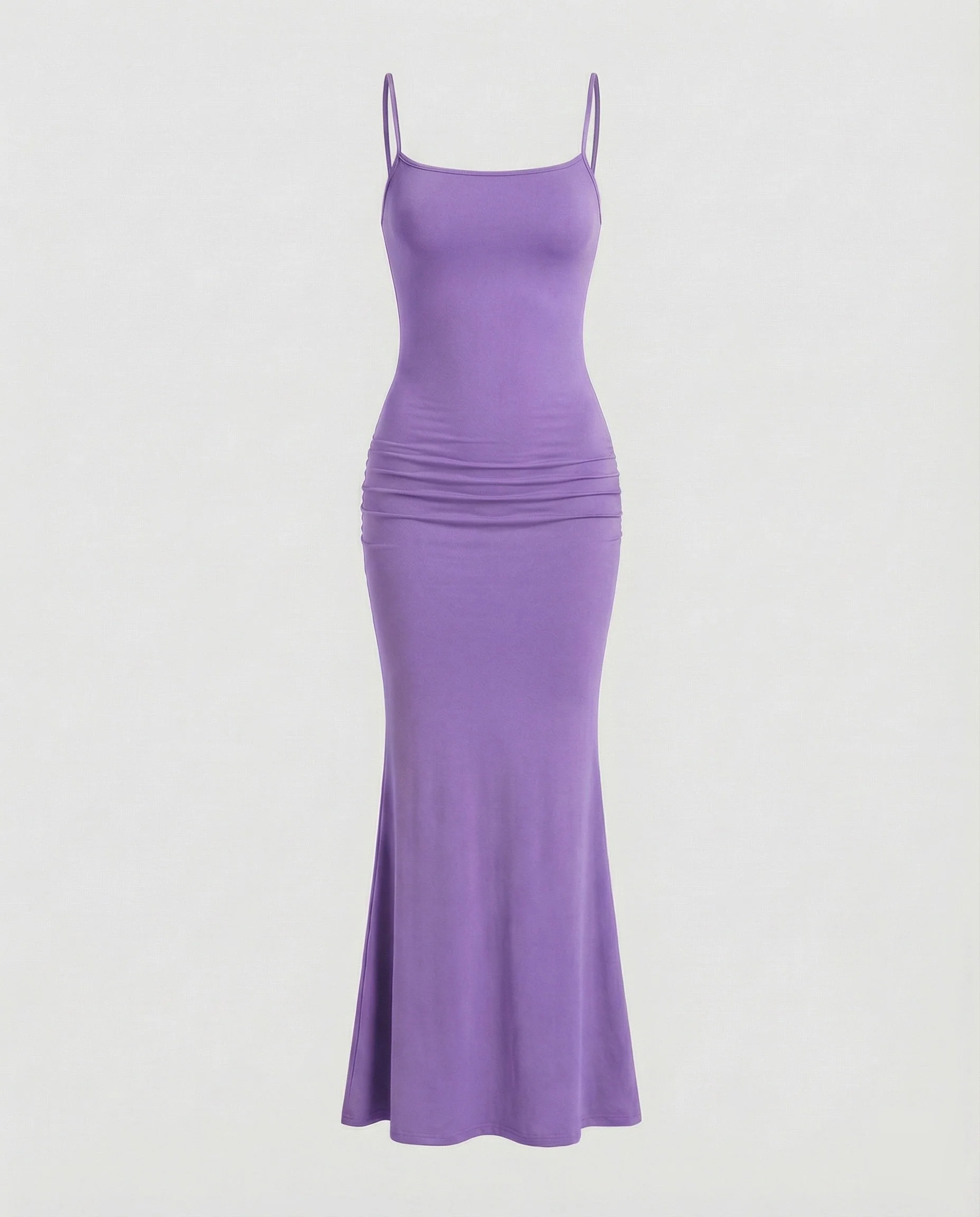 Damen Maxikleid mit eckigem Ausschnitt und Trompetensaum - Image 14