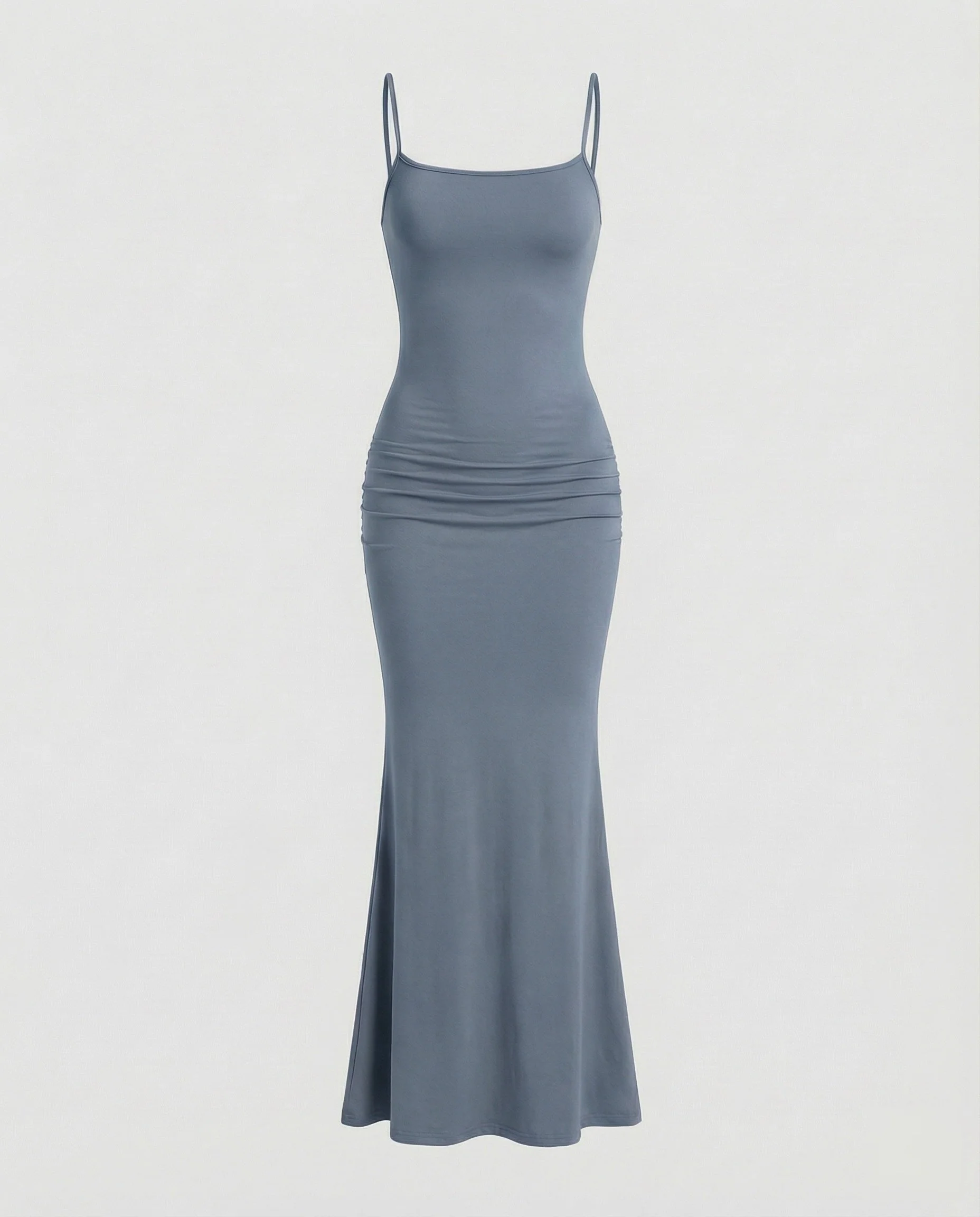 Damen Maxikleid mit eckigem Ausschnitt und Trompetensaum - Image 16