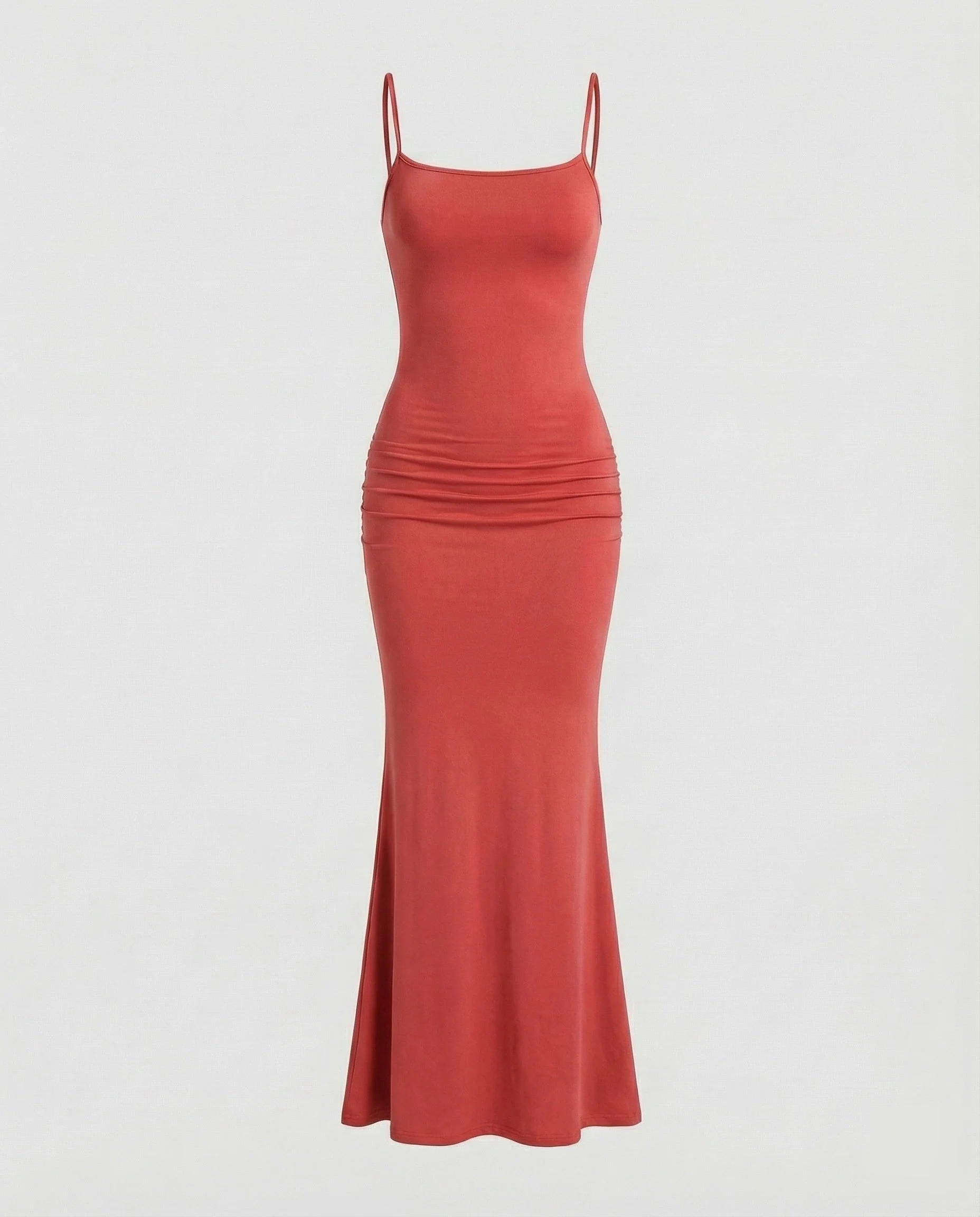Damen Maxikleid mit eckigem Ausschnitt und Trompetensaum - Image 17