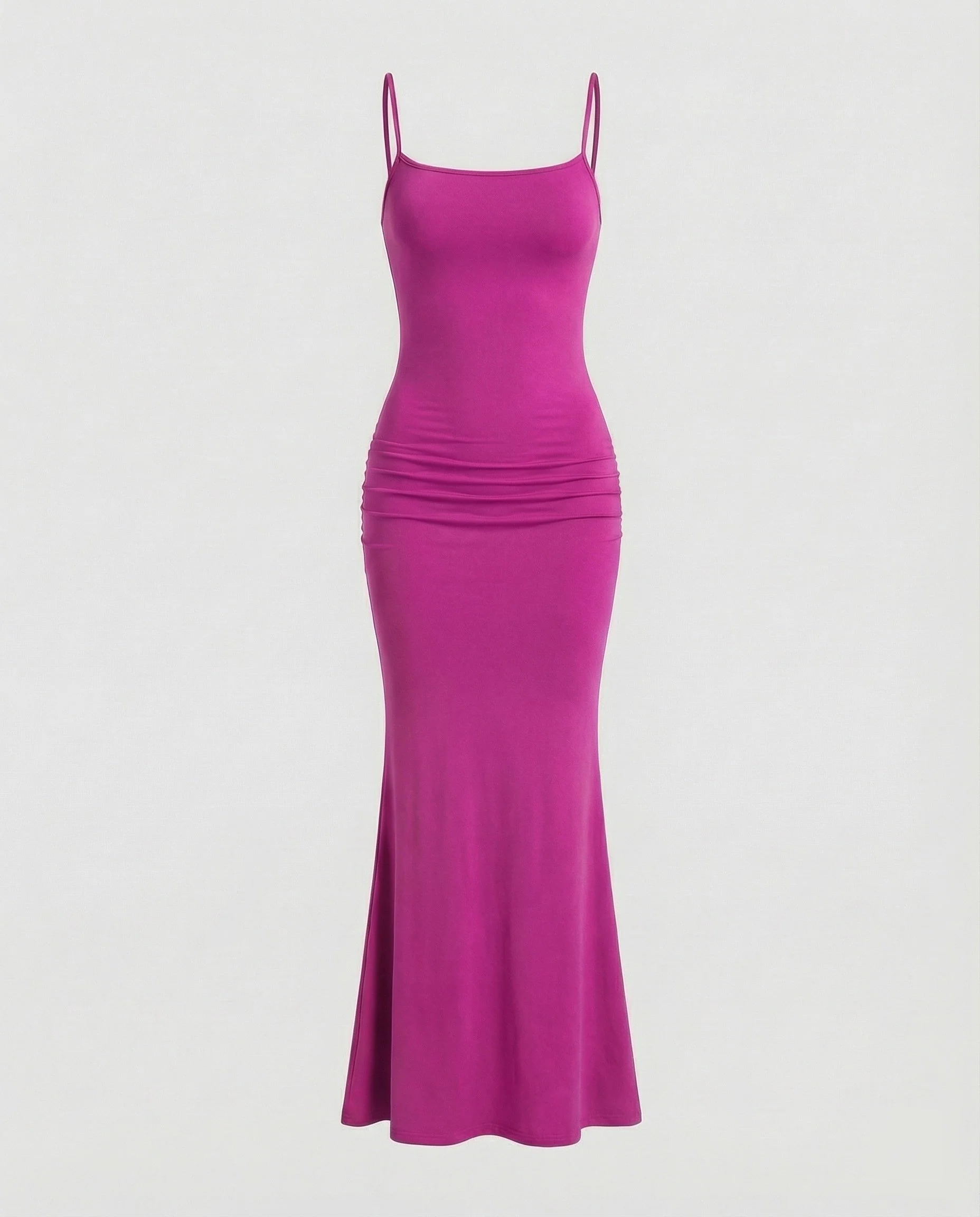 Damen Maxikleid mit eckigem Ausschnitt und Trompetensaum - Image 18