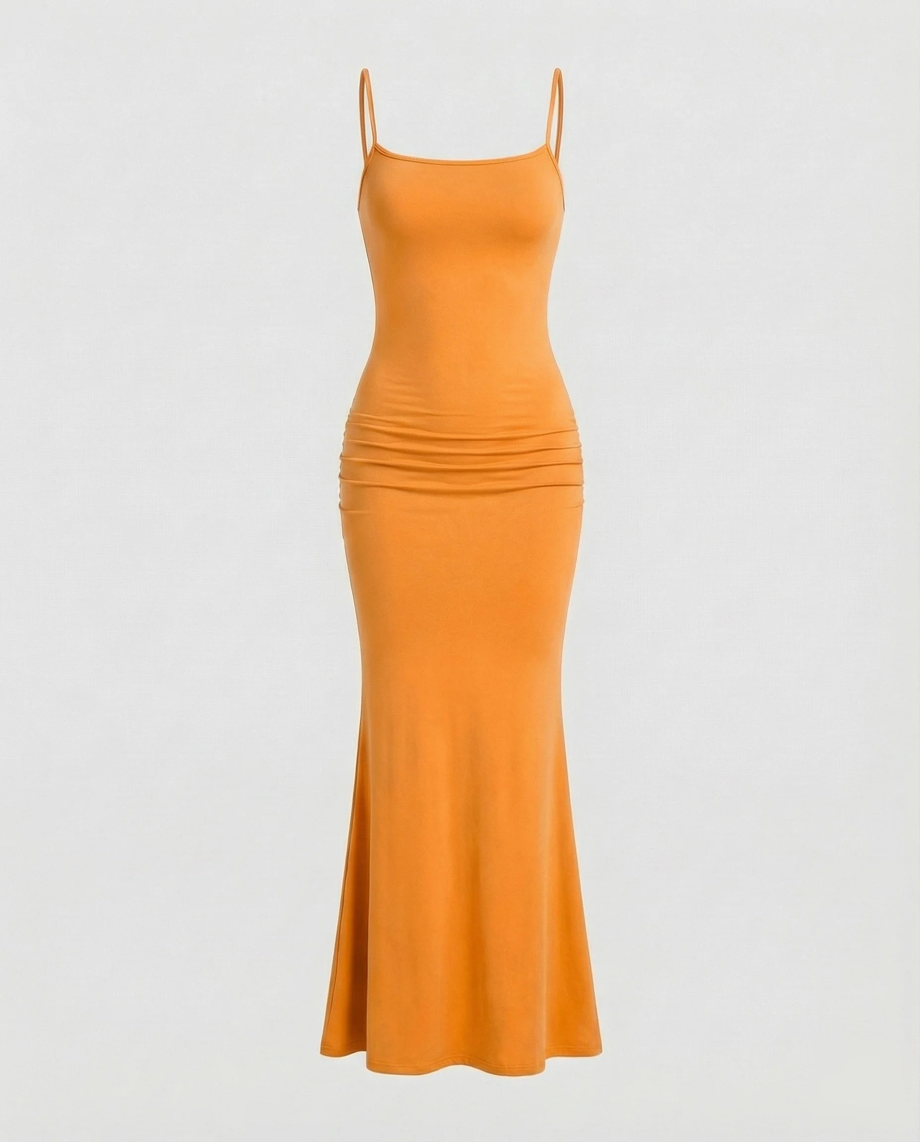 Damen Maxikleid mit eckigem Ausschnitt und Trompetensaum - Image 7
