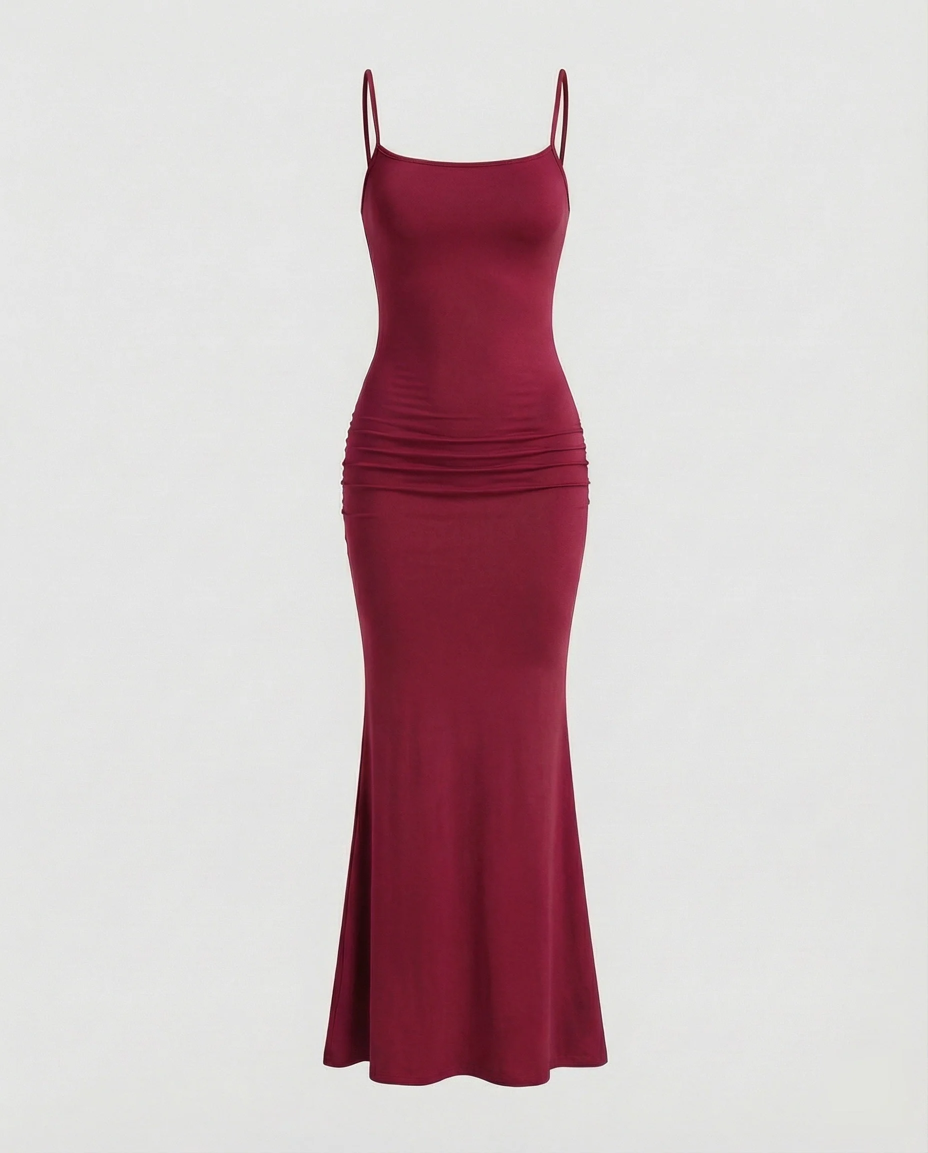 Damen Maxikleid mit eckigem Ausschnitt und Trompetensaum - Image 8
