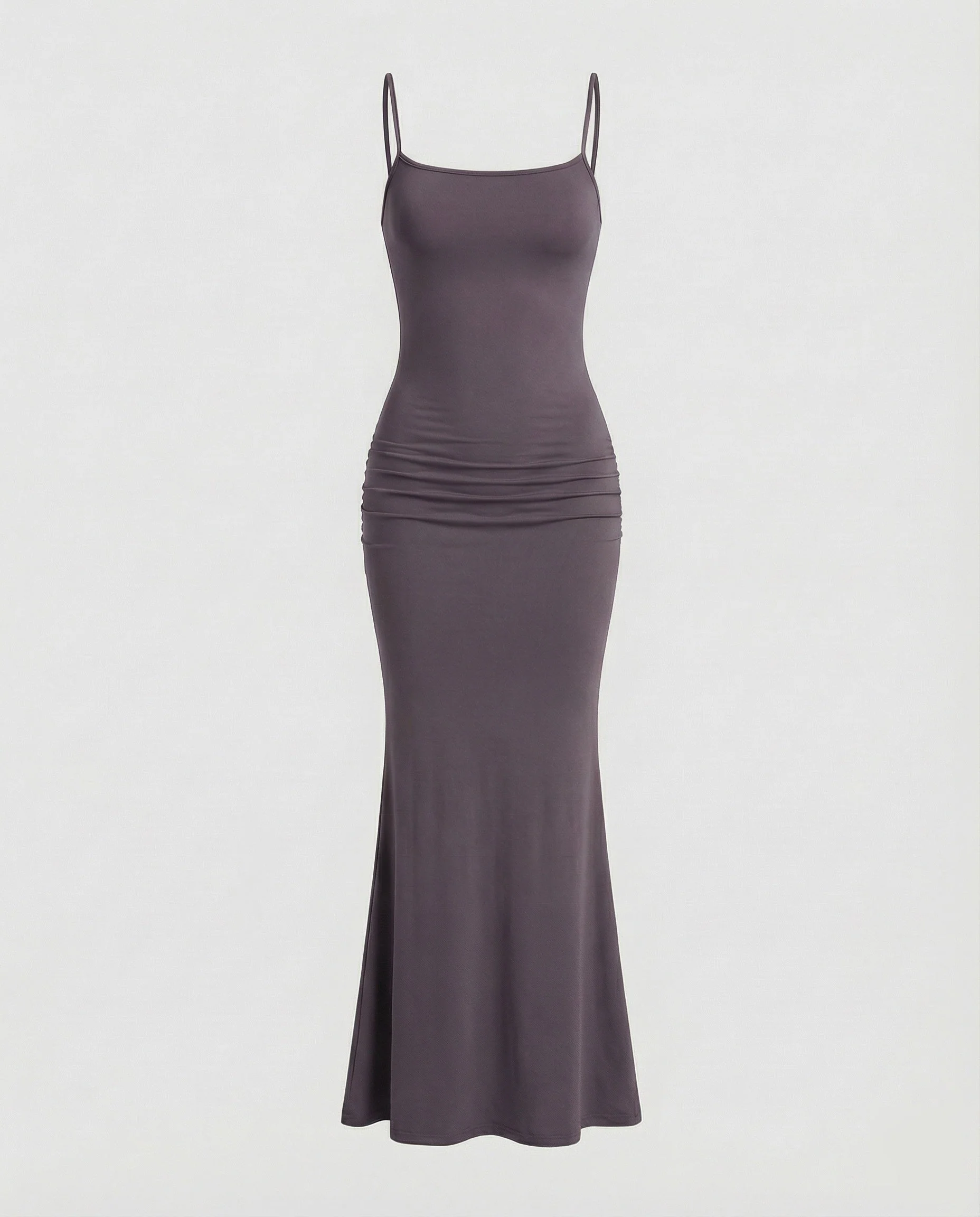 Damen Maxikleid mit eckigem Ausschnitt und Trompetensaum - Image 9