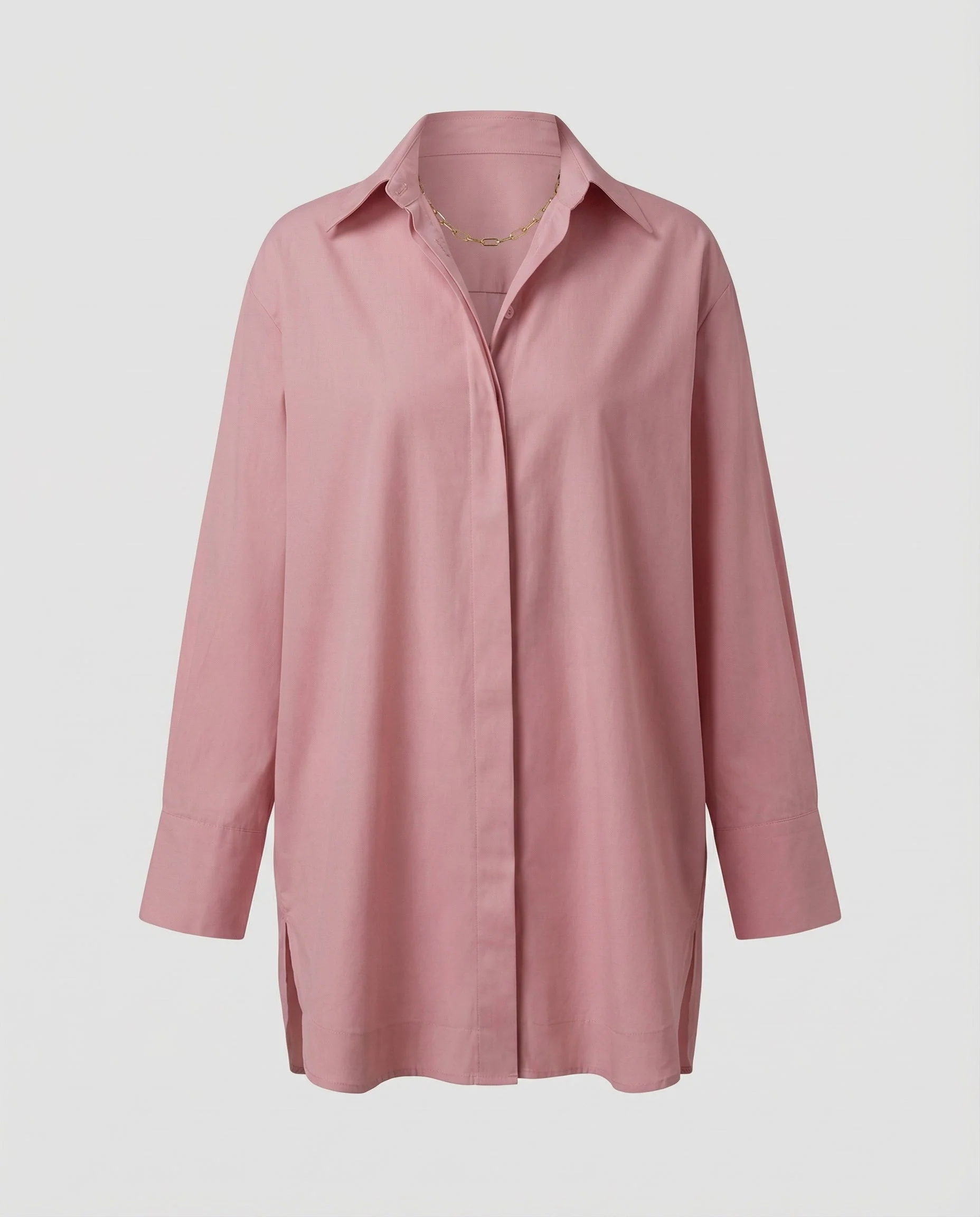 Stylisches Oversize-Shirt mit hochgekrempelten Ärmeln - Image 7
