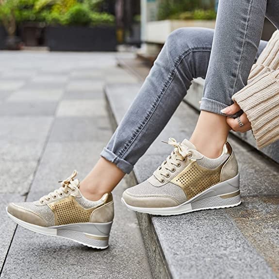 High-Heel-Sneaker mit Keilabsatz - Image 4