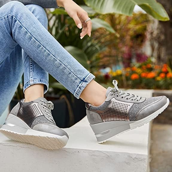 High-Heel-Sneaker mit Keilabsatz - Image 5