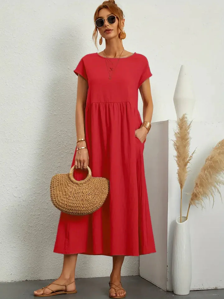 Sommerliches, lockeres, schlichtes Kleid - Image 11