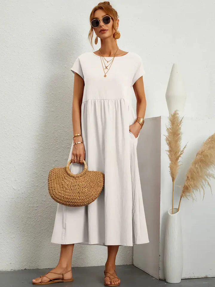 Sommerliches, lockeres, schlichtes Kleid - Image 3