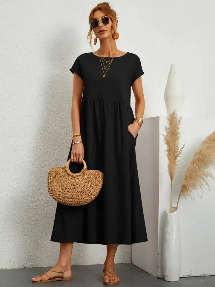 Sommerliches, lockeres, schlichtes Kleid - Image 5