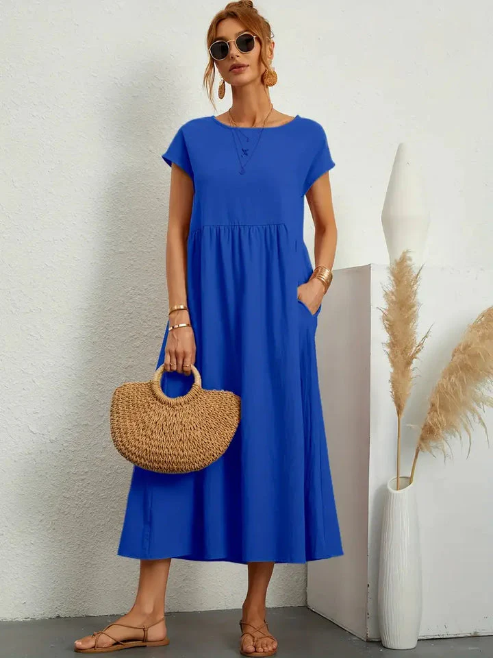 Sommerliches, lockeres, schlichtes Kleid - Image 6