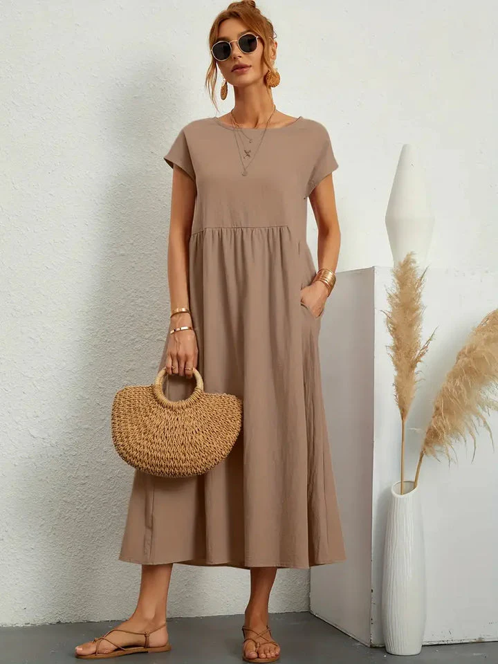 Sommerliches, lockeres, schlichtes Kleid - Image 8