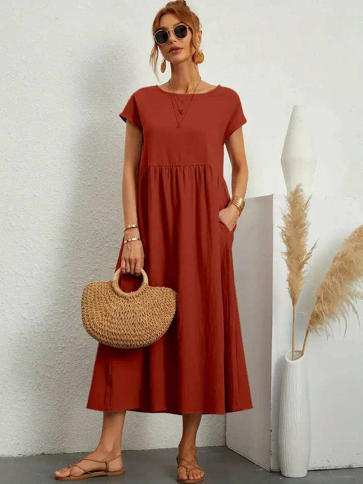 Sommerliches, lockeres, schlichtes Kleid - Image 9
