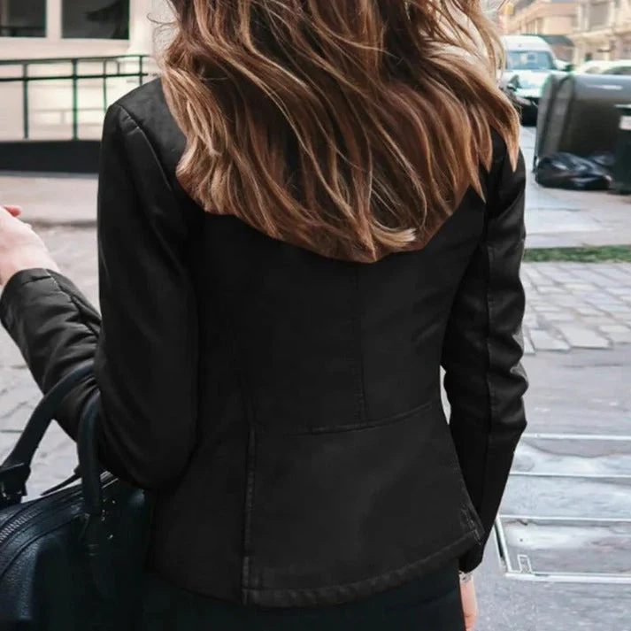 Schlichte jacke mit Reißverschluss für Damen - Image 2