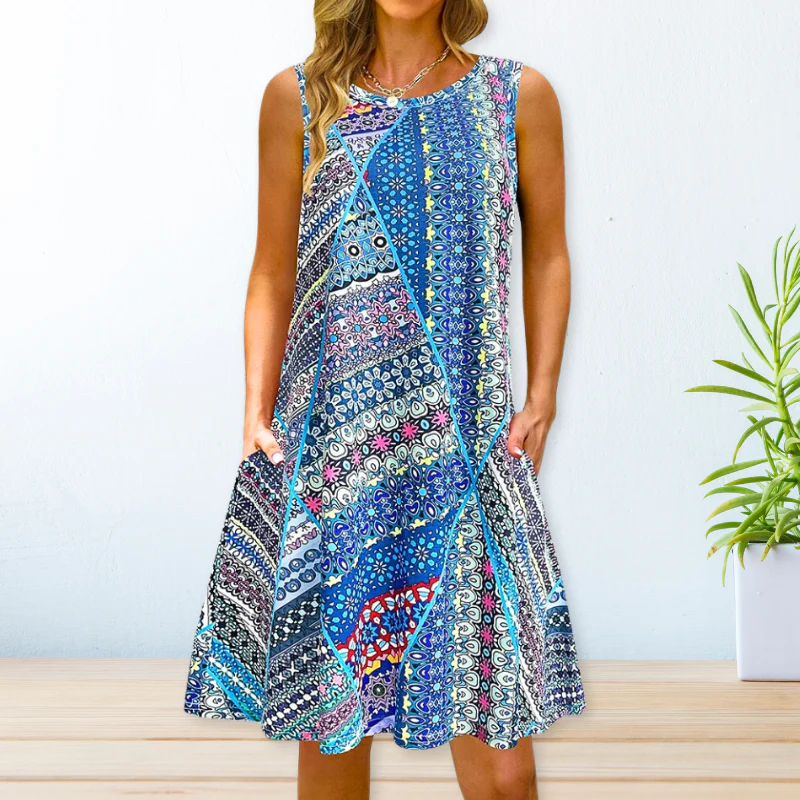 Bedrucktes Locker Kleid - Image 2