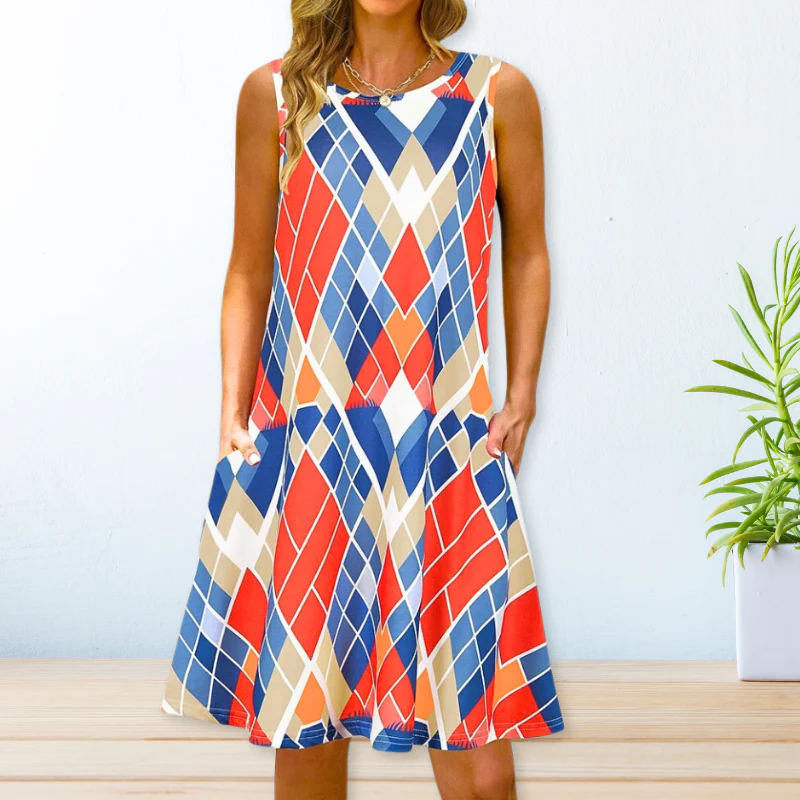 Bedrucktes Locker Kleid - Image 3