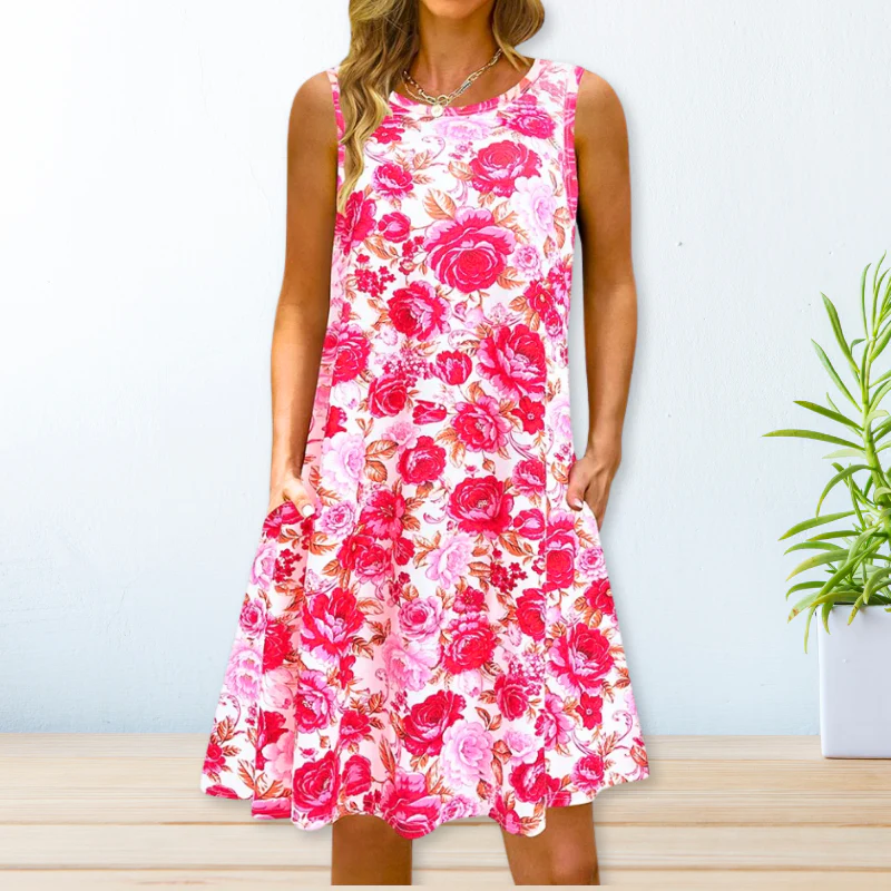 Bedrucktes Locker Kleid - Image 4