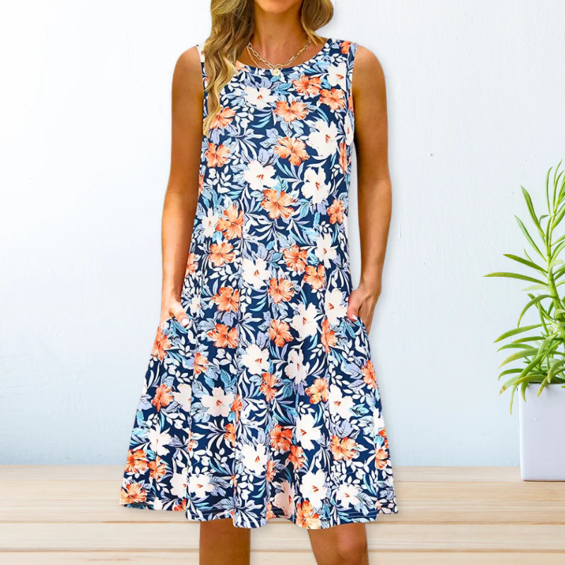 Bedrucktes Locker Kleid - Image 5