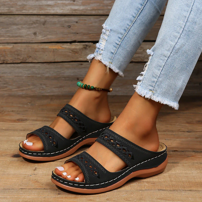Heidi-Mode | Bequeme Orthopädische Sandalen Ideal für Komfort und Unterstützung