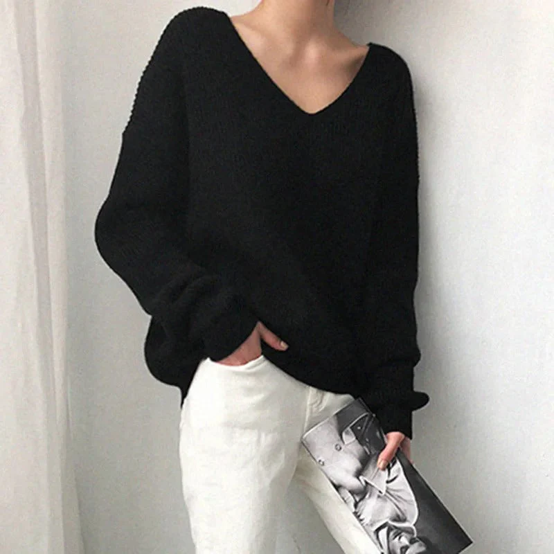 Bequeme V-Ausschnitt Pullover - Image 6