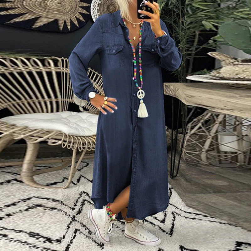 Bequemes Denim-Kleid - Image 4