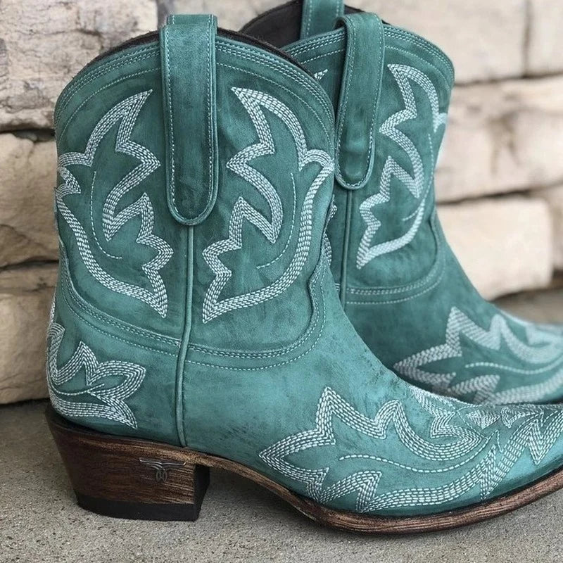 Heidi-Mode | Bestickte Cowboy-Stiefel - Image 3
