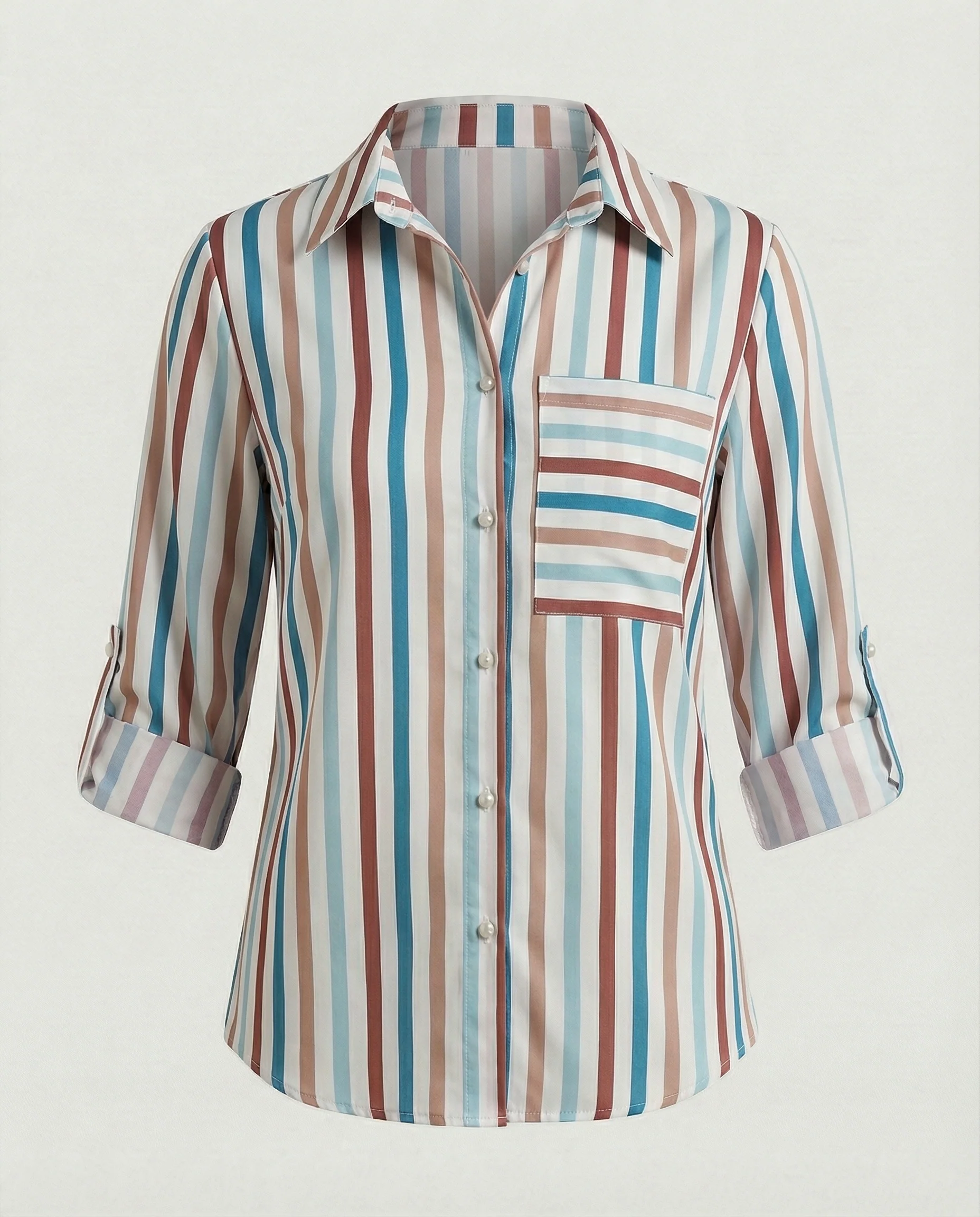 Heidi-Mode | Bluse mit Umlegekragen - Image 15