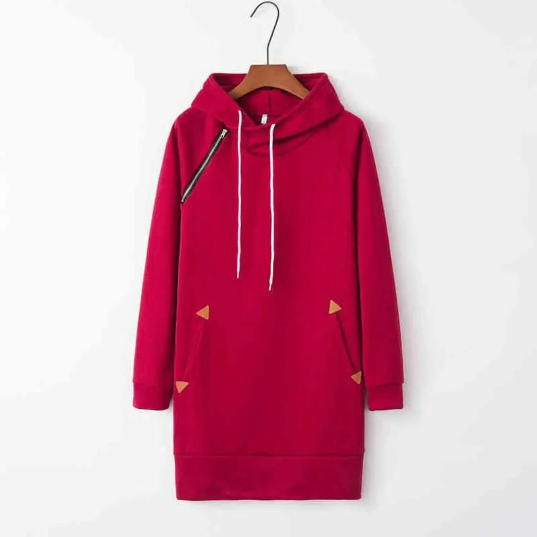 Lässiges Hoodie-Sweatkleid mit Taschen - Image 7