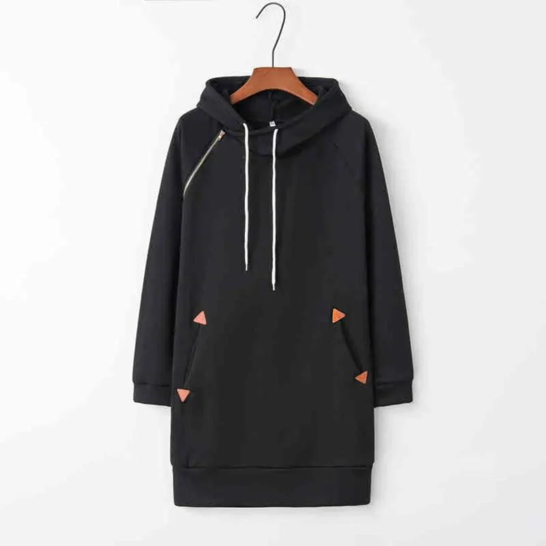 Lässiges Hoodie-Sweatkleid mit Taschen - Image 8