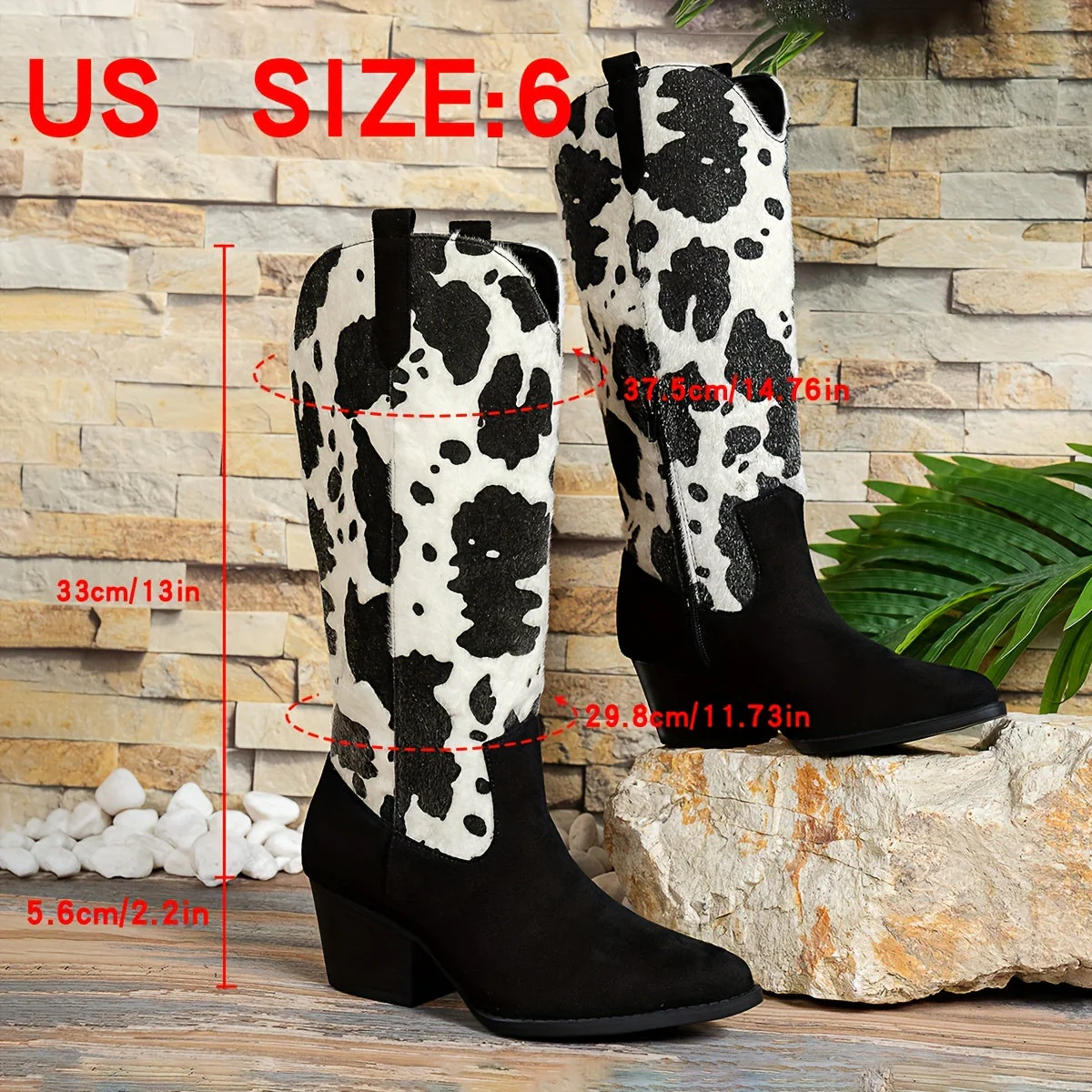 Heidi-Mode | Cowboy-Stiefel mit Blockabsatz und Spitzem Zeh - Image 9
