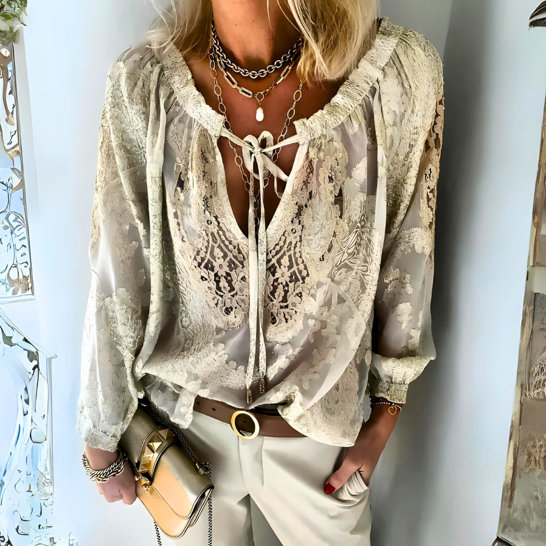 Heidi-Mode | Häkelte Boho-Bluse für Damen
