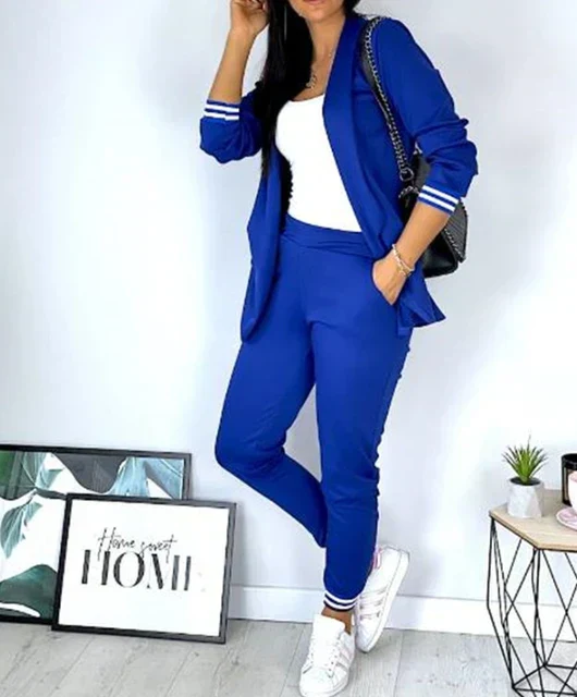 Heidi-Mode | Damen Doppelreiher Blazer Hosenanzug - Image 4