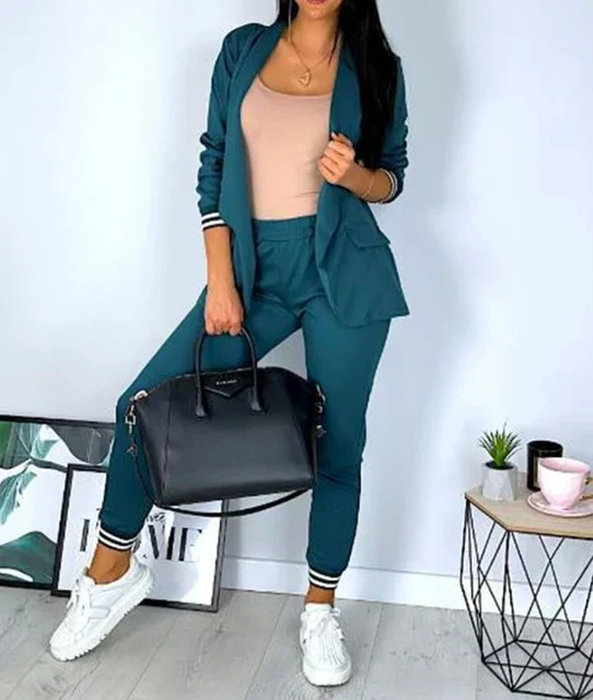 Heidi-Mode | Damen Doppelreiher Blazer Hosenanzug - Image 5