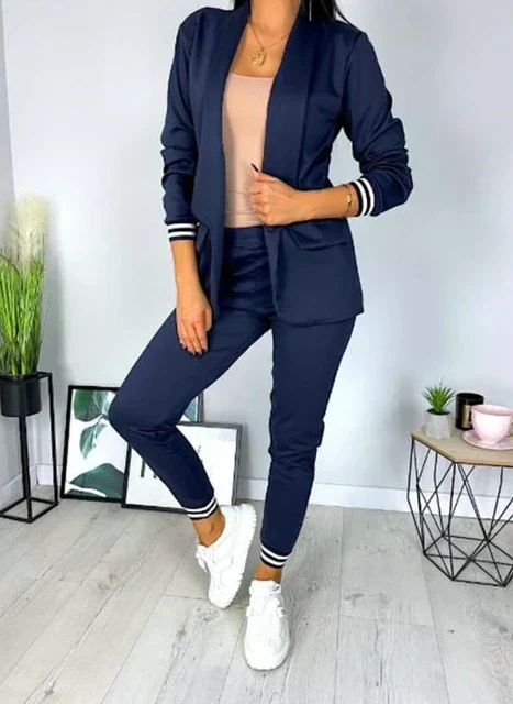 Heidi-Mode | Damen Doppelreiher Blazer Hosenanzug - Image 6