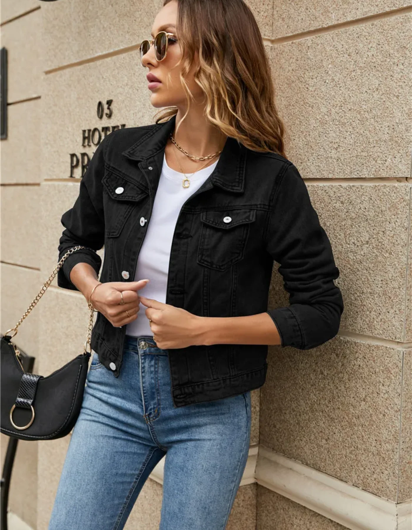 Heidi-Mode | Damen Elegant Sommerjacke Schwarz - Image 4