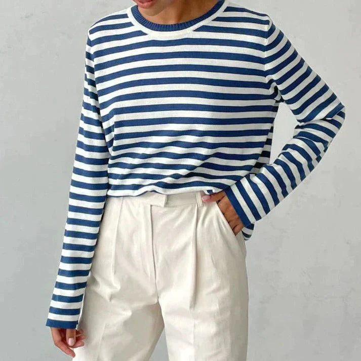 Gestreiftes Langarmshirt für Damen - Image 6