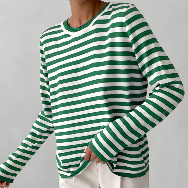 Gestreiftes Langarmshirt für Damen - Image 8