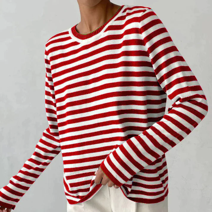 Gestreiftes Langarmshirt für Damen - Image 9