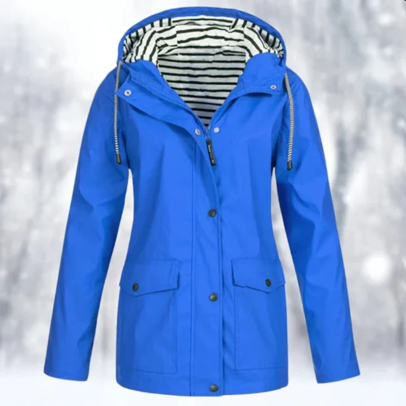 Heidi-Mode | Damen Kapuze Regenjacke Wasserdichte - Image 5