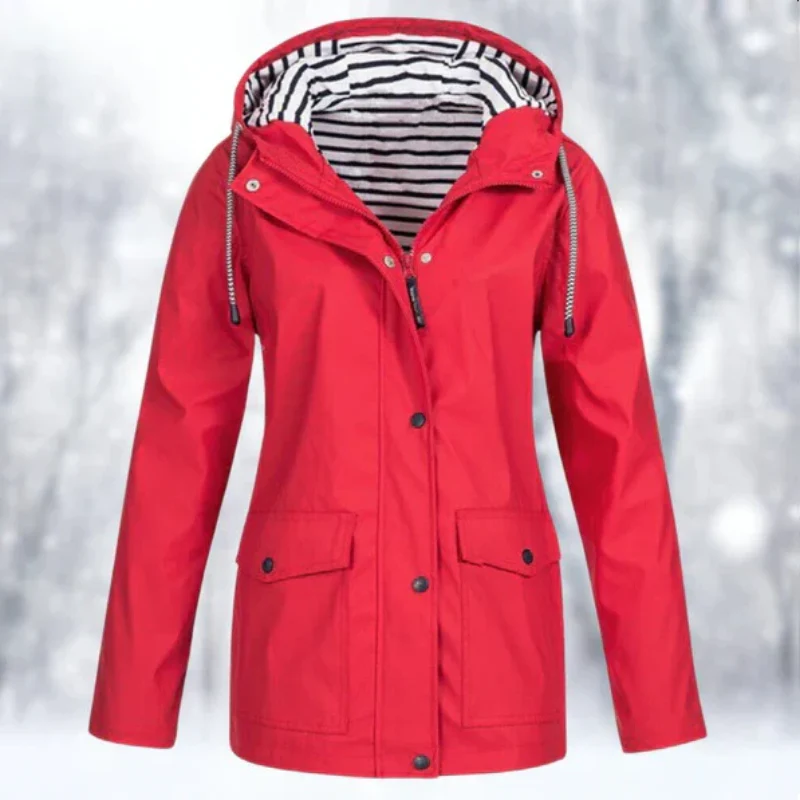 Heidi-Mode | Damen Kapuze Regenjacke Wasserdichte - Image 6