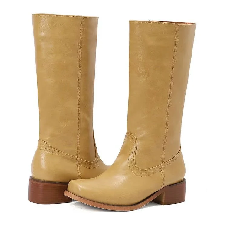 Heidi-Mode | Damen Plateau Stiefel Bequeme - Image 2
