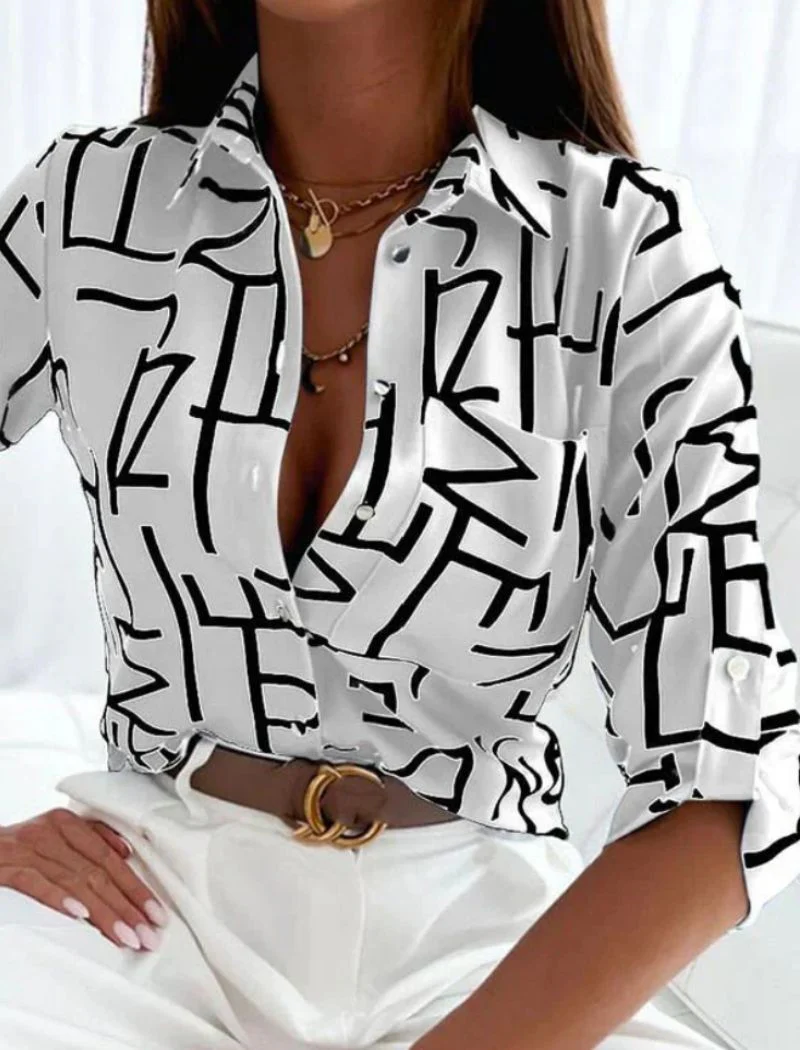 Heidi-Mode | Damen-Sommerbluse mit Umlegekragen - Image 3