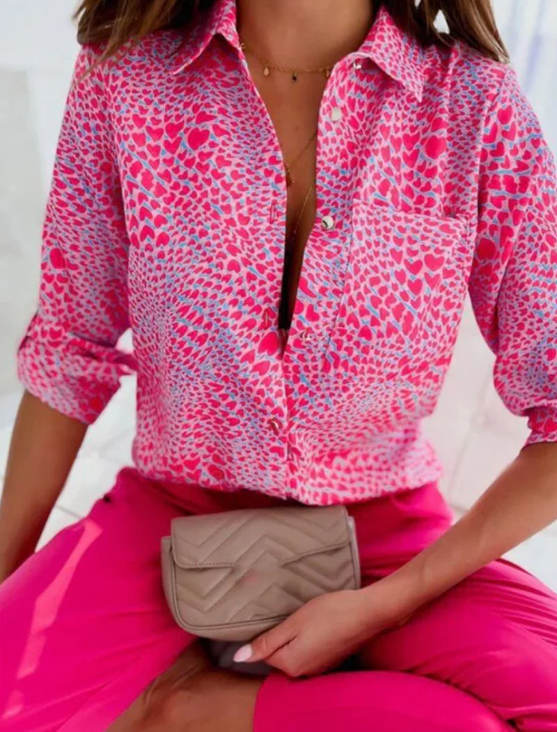 Heidi-Mode | Damen-Sommerbluse mit Umlegekragen - Image 5