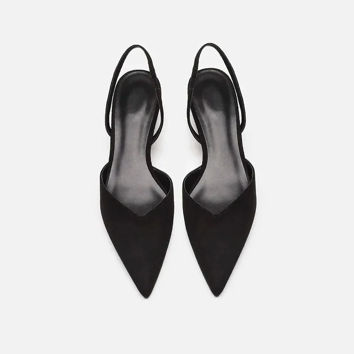Heidi-ModeMode Damen Slingback Pumps Spitz Geschlossen mit Absatz - Image 6