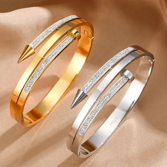 Doppellagiges Armband mit Strassverzierung - Image 2