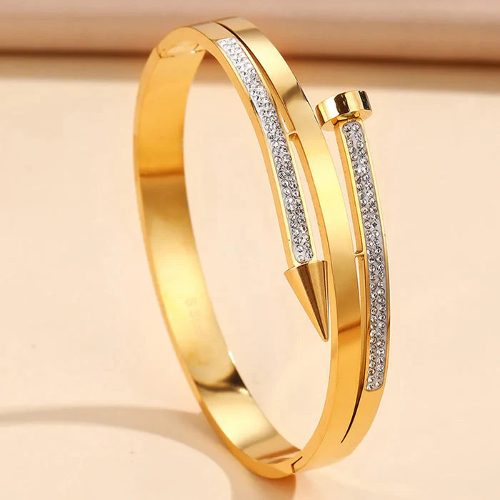 Doppellagiges Armband mit Strassverzierung - Image 5