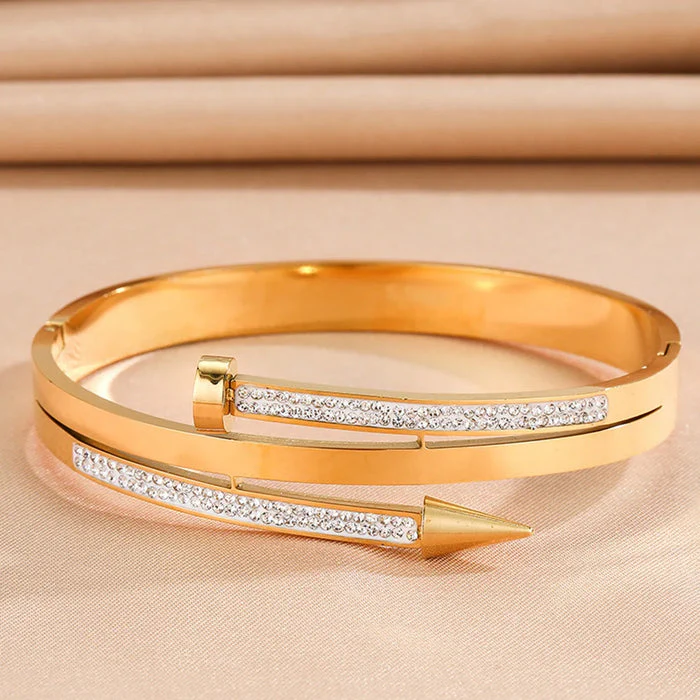Doppellagiges Armband mit Strassverzierung - Image 7