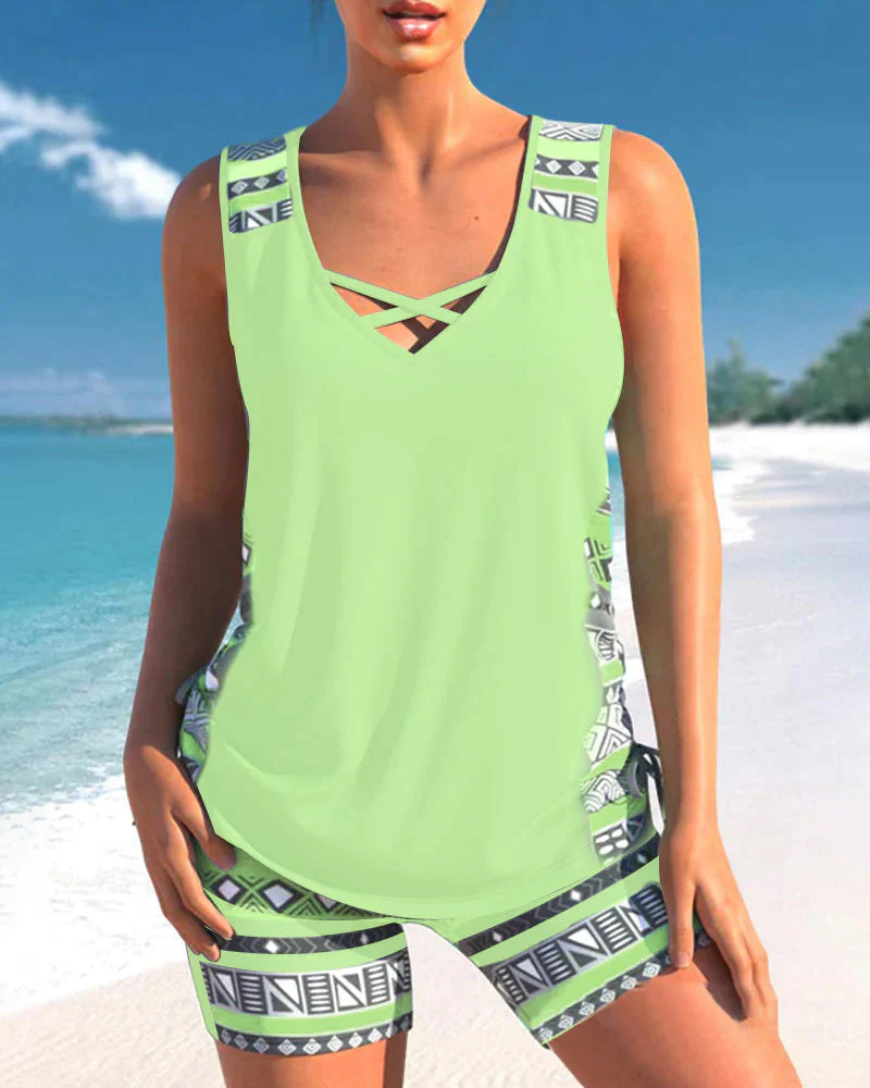 Heidi-Mode | Druck Tankini Set