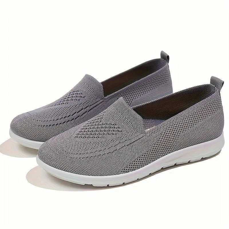 Heidi-Mode | Einfarbige Gestrickte Sneaker Für Damen - Image 11